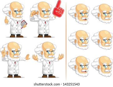Scientist or Professor Customizable Mascot 4