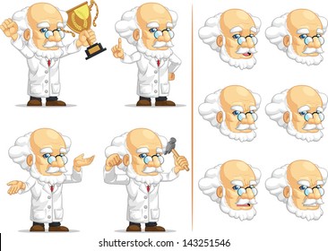 Scientist or Professor Customizable Mascot 7