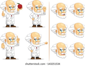 Scientist or Professor Customizable Mascot 9