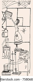 Scientist in the research laboratory