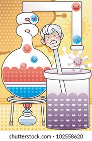Scientist and Scientific Research in lab