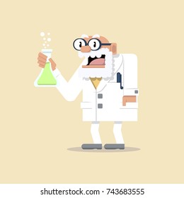 Scientist with a test tube