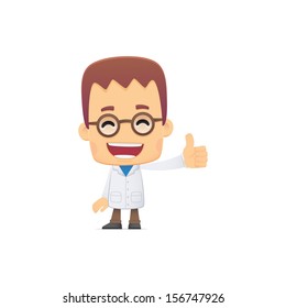 scientist in various poses for use in advertising, presentations, brochures, blogs, documents and forms, etc.