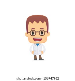 scientist in various poses for use in advertising, presentations, brochures, blogs, documents and forms, etc.