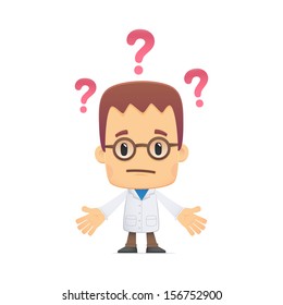 scientist in various poses for use in advertising, presentations, brochures, blogs, documents and forms, etc.