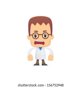 scientist in various poses for use in advertising, presentations, brochures, blogs, documents and forms, etc.