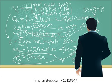 Scientist. Vector.