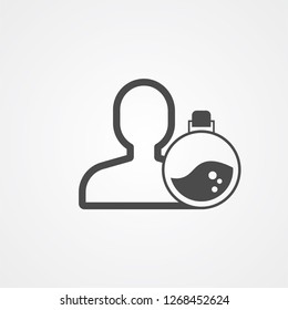 Scientist vector icon sign symbol