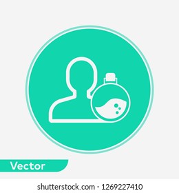 Scientist vector icon sign symbol