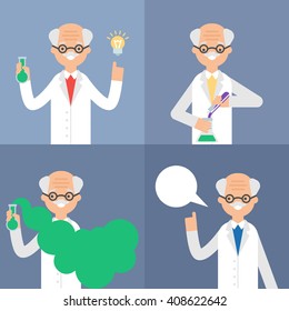 Scientist vector illustration