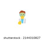 Scientist Vector Isolated Character. Scientist Icon