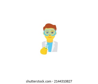 Scientist Vector Isolated Character. Scientist Icon