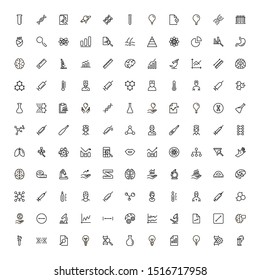 Scientists line icon set. Collection of high quality black outline logo for web site design and mobile apps. Vector illustration on a white background