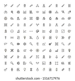 Scientists line icon set. Collection of high quality black outline logo for web site design and mobile apps. Vector illustration on a white background