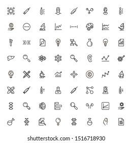 Scientists line icon set. Collection of high quality black outline logo for web site design and mobile apps. Vector illustration on a white background