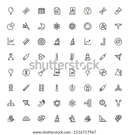 Scientists line icon set. Collection of high quality black outline logo for web site design and mobile apps. Vector illustration on a white background