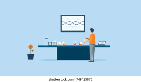 scientists research and experiment in laboratory lab concept
