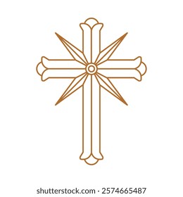 scientology cross symbol isolated design