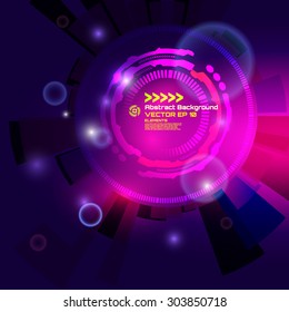 sci-fi abstract background for futuristic high tech design - vector