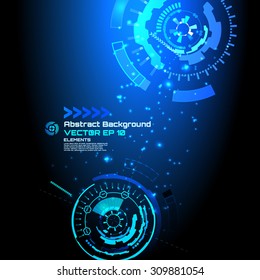 sci-fi abstract background for futuristic high tech design - vector