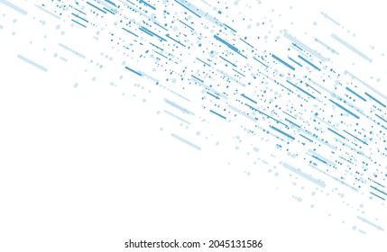 Sci-fi abstract technology background with dotted lines. White and blue vector design