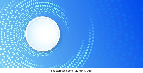 Sci-fi, artificial intelligence, engineering, big data visualization banner. Hi-tech elements for presentation. Technology innovation concept template background. 