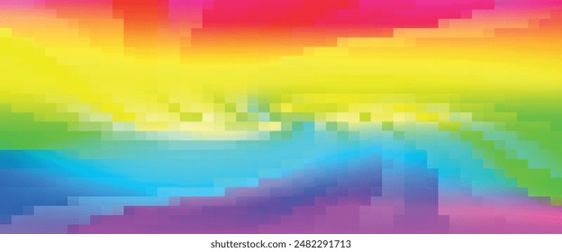Sci-Fi Color Palette Glitch Illustration