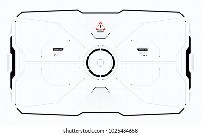 Sci-Fi Concept of Future HUD Interface Screen. Virtual Reality View Display. Hologram Technology