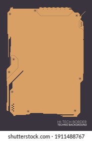 SCI-FI Detailed Hitech Border Background