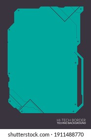 SCI-FI Detailed Hitech Border Background