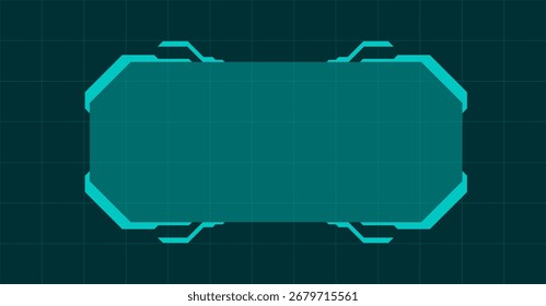 Diseño de panel HUD digital de ciencia ficción