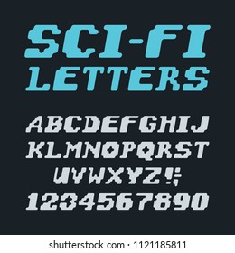 Sci-Fi Futuristic Font Alphabet Set 5