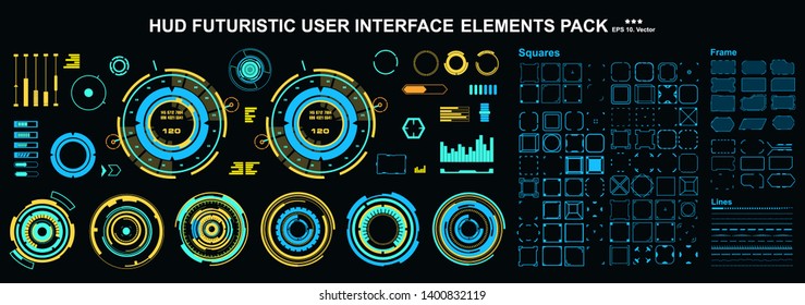 Sci-fi futuristic hud dashboard display virtual reality technology screen