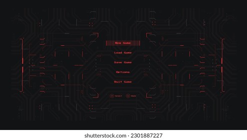 Sci-fi futuristic hud dashboard display virtual reality technology screen. GUI elements for VR, UI design. Futuristic User Interface. Statistics, data information infographic