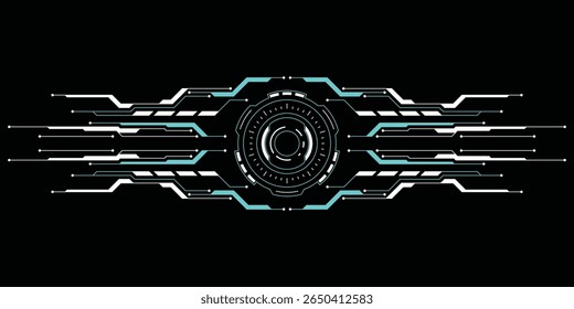 Sci-fi futuristic HUD dashboard display virtual reality technology screen. User Interface set. Statistics, Data information infographic. Vector graphic