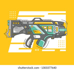 SCI-FI Gun Illustration