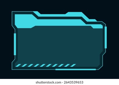 Sci-fi HUD callouts and user interface frames. Perfect for digital tech designs, Y2K, or futuristic presentations