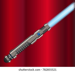 Scifi Light Sword Weapon Handle Blue Stock Vector (Royalty Free) 782855521