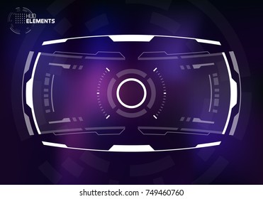 Sci-Fi Screen Design, Futuristic Technology Viewfinder