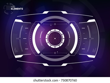Sci-Fi Screen Design, Futuristic Technology Viewfinder