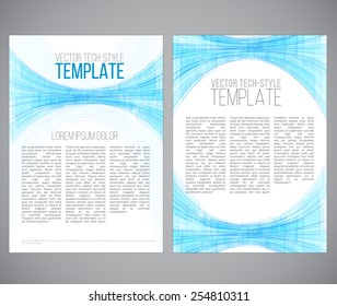 Sci-fi style template. Vector illustration in a3-a4 proportion for printing or web.