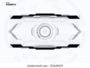 Sci-Fi User Interface Display Design for Futuristic, Military and Spaceship HUD