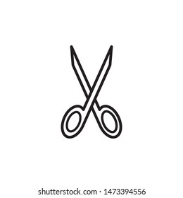 scisor icon vector symbol template
