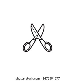 scisor icon vector symbol template