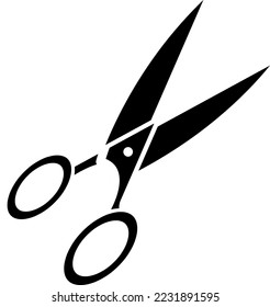 scisor icon vector symbol template on white background