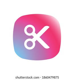 Schere - Schaltfläche für das Symbol App