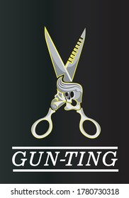 Scissor is a art or logo. Logo that can be used as a haircut and can also be used as a poster on the wall. With a very different and unique design its own impression. 