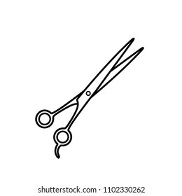 scissor - barber icon vector