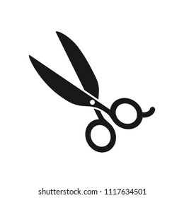 Scissor Barber Shop Logo Vector Template