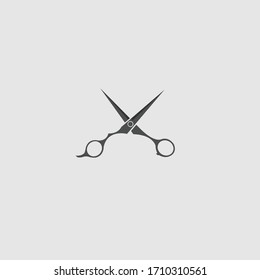 Scissor Barber Simple Minimalist Logo Design